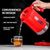 imageOVENTE Electric Kettle Hot Water Heater 17 Liter  BPA Free Fast Boiling Cordless Water Warmer  Auto Shut Off Instant Water Boiler for Coffee ampamp Tea Pot  White KP72WRed ProntoFill