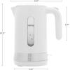imageOVENTE Electric Kettle Hot Water Heater 17 Liter  BPA Free Fast Boiling Cordless Water Warmer  Auto Shut Off Instant Water Boiler for Coffee ampamp Tea Pot  White KP72WWhite ProntoFill