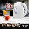 imageOVENTE Electric Kettle Hot Water Heater 17 Liter  BPA Free Fast Boiling Cordless Water Warmer  Auto Shut Off Instant Water Boiler for Coffee ampamp Tea Pot  White KP72WWhite