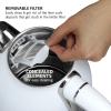 imageOVENTE Electric Kettle Water Boiler Stainless Steel 17 L Automatic ShutOff 1500W Cleo Collection Cool Touch Handle Portable Brew Coffee Maker Tea Heater w Boil Dry Protection Black KS755BWhite Matte