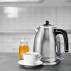 imageOVENTE Electric Kettle Water Boiler Stainless Steel 17 L Automatic ShutOff 1500W Cleo Collection Cool Touch Handle Portable Brew Coffee Maker Tea Heater w Boil Dry Protection Black KS755BSilver Matte