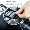 imageOVENTE Electric Kettle Water Boiler Stainless Steel 17 L Automatic ShutOff 1500W Cleo Collection Cool Touch Handle Portable Brew Coffee Maker Tea Heater w Boil Dry Protection Black KS755BBlack Matte