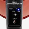 imageOVENTE Electric Tea Kettle Stainless Steel 17 Liter Instant Water Boiler Heater Cordless with Temperature Control Automatic Shut Off and Keep Warm Function for Coffee Milk Chocolate Red KS58RRed