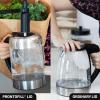 imageOVENTE Glass Electric Kettle Hot Water Boiler 17 Liter ProntoFill Tech w Stainless Steel Filter  1500W BPA Free Cordless Instant Water Heater Kettle for Coffee ampamp Tea Maker  Silver KG612SClear