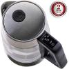 imageOvente Electric Hot Water Glass Kettle 18 Liter with 5 Heat Settings and LED Lights 1100 Watts Fast Heating and Keep Warm Function Perfect for Coffee Tea or Boiling Water Silver KG660S