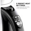 imageOvente Electric Stainless Steel Hot Water Kettle 17 Liter with 5 Temperature Control ampamp Concealed Heating Element BPAFree 1100 Watt Tea Maker with Auto ShutOff and Keep Warm Setting Silver KS89S