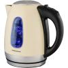 imageOVENTE Electric Kettle Stainless Steel Instant Water Boiler BPA Free 17 Liter 1100 Watts Fast Boiling with Cordless Body and Automatic Shut Off Safe and Perfect for Tea Coffee Milk Beige KS96BG