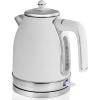 imageOVENTE Electric Kettle Water Boiler Stainless Steel 17 L Automatic ShutOff 1500W Cleo Collection Cool Touch Handle Portable Brew Coffee Maker Tea Heater w Boil Dry Protection Black KS755BWhite Matte
