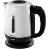 imageOVENTE Electric Tea Kettle Stainless Steel 12 Liter Portable Instant Water Boiler Heater 1100W Power Fast Boiling with Cordless Body and Automatic Shut Off for Coffee Milk Chocolate Silver KS22S