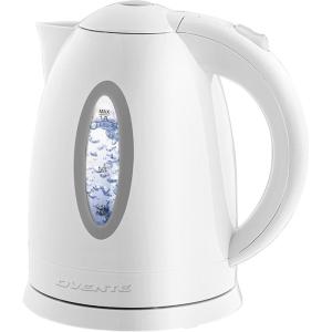 imageOVENTE Electric Kettle Hot Water Heater 17 Liter  BPA Free Fast Boiling Cordless Water Warmer  Auto Shut Off Instant Water Boiler for Coffee ampamp Tea Pot  White KP72WWhite