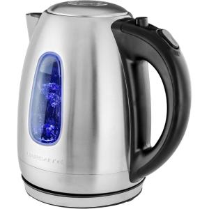 imageOVENTE Electric Kettle Stainless Steel Instant Water Boiler BPA Free 17 Liter 1100 Watts Fast Boiling with Cordless Body and Automatic Shut Off Safe and Perfect for Tea Coffee Milk Silver KS96S