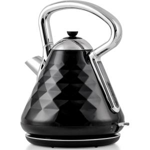 imageOVENTE Electric Kettle Water Boiler Stainless Steel 17 L Automatic ShutOff 1500W Cleo Collection Cool Touch Handle Portable Brew Coffee Maker Tea Heater w Boil Dry Protection Black KS755BBlack