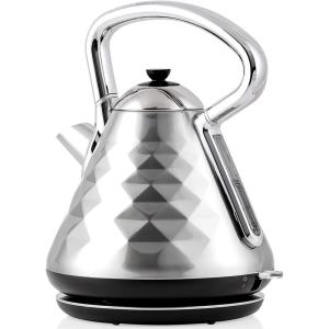 imageOVENTE Electric Kettle Water Boiler Stainless Steel 17 L Automatic ShutOff 1500W Cleo Collection Cool Touch Handle Portable Brew Coffee Maker Tea Heater w Boil Dry Protection Black KS755BBrushed
