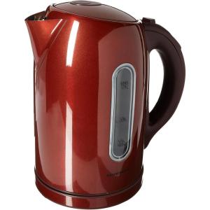 imageOvente Electric Stainless Steel Hot Water Kettle 17 Liter with 5 Temperature Control ampamp Concealed Heating Element BPAFree 1100 Watt Tea Maker with Auto ShutOff and Keep Warm Setting Brown KS88BR