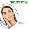 imageOVENTE 7quot Tabletop Makeup Mirror with 1X5X Magnification 360 Swivel Design and DoubleSided FreeStanding Vanity Mirror Ideal for Dresser Bathroom and Office Desk Polished Chrome MNLBT70CH1X5X