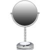 imageOVENTE 7quot Tabletop Makeup Mirror with 1X5X Magnification 360 Swivel Design and DoubleSided FreeStanding Vanity Mirror Ideal for Dresser Bathroom and Office Desk Polished Chrome MNLBT70CH1X5X