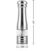 imageOvente Electric Stainless Steel Tall Sea Salt and Pepper Grinder Set with Ceramic Blade Battery Operated Sea ampamp Pepper Mill Automatic One Hand Grinding Operation Adjustable Coarseness Silver SPD132S