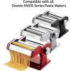 imageOvente Electric Maker Machine Attachment for PA515 PA518 and PA615 Series with 70W Motor Chrome Plated and Handle Lock Easy to Use Perfect for Fresh Homemade Pasta Silver ACPPA7080S