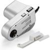 imageOvente Electric Maker Machine Attachment for PA515 PA518 and PA615 Series with 70W Motor Chrome Plated and Handle Lock Easy to Use Perfect for Fresh Homemade Pasta Silver ACPPA7080S