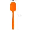 imageOvente Premium Silicone Spatula with Heat Resistant Protection and Stainless Steel Core Dishwasher Safe NonStick Utensils with Seamless Design Perfect for Baking Cooking ampamp Mixing Orange SP2001O