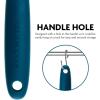 imageOvente Premium Silicone Spatula with Heat Resistant Protection and Stainless Steel Core Dishwasher Safe NonStick Utensils with Seamless Design Perfect for Baking Cooking ampamp Mixing Blue SP1001BL