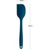imageOvente Premium Silicone Spatula with Heat Resistant Protection and Stainless Steel Core Dishwasher Safe NonStick Utensils with Seamless Design Perfect for Baking Cooking ampamp Mixing Blue SP1001BL