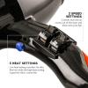 imageOvente 2200 Watt Professional Hair Dryer Ionic ampamp Tourmaline Technology Ideal for Body Volume ampamp Smoothing Comes w Two Concentrator Nozzle Attachments Lightweight for Home or Travel Black X3Silky Black