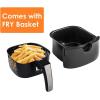 imageOvente Electric Air Fryer 1400 Watt Power with NonStick Fry Basket ampamp Grill Pan 32 Quart Air Oven and Cooker with Temperature Control and 30 Minute Timer for Frying Baking Grilling Black FAM21302B
