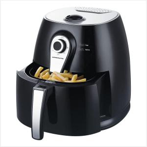 imageOvente Electric Air Fryer 1400 Watt Power with NonStick Fry Basket ampamp Grill Pan 32 Quart Air Oven and Cooker with Temperature Control and 30 Minute Timer for Frying Baking Grilling Black FAM21302B