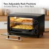 imageOVENTE 8L Countertop Toaster Oven with 60Minute Timer Adjustable Temperature Control EasytoClean Baking Pan 750W Compact Mini for Pizza Toast Bake and Broil Black TO2808BTO2808B