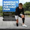 imageFittest Pro Calf Compression Sleeves and Leg Wraps for Shin Splint Support Pain Relief for Running Basketball CyclingBlack