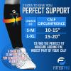 imageFittest Pro Calf Compression Sleeves and Leg Wraps for Shin Splint Support Pain Relief for Running Basketball CyclingBlack Calf Sleeves Package
