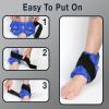 imageShin Splint Ice Packs HSA and FSA Eligible Reusable Hot and Cold Therapy Wrap  Leg or Calf Pain Relief  Advanced Soft Gel Technology  Freezable and Microwavable  Running Injuries ampamp RecoveryAnkle