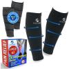 imageFittest Pro Calf Compression Sleeves and Leg Wraps for Shin Splint Support Pain Relief for Running Basketball CyclingBlack Calf Sleeves Package