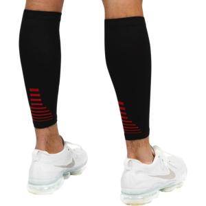 imageFittest Pro Calf Compression Sleeves and Leg Wraps for Shin Splint Support Pain Relief for Running Basketball CyclingBlack