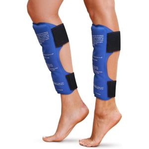 imageShin Splint Ice Packs HSA and FSA Eligible Reusable Hot and Cold Therapy Wrap  Leg or Calf Pain Relief  Advanced Soft Gel Technology  Freezable and Microwavable  Running Injuries ampamp RecoveryShin