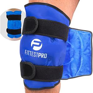 imageShin Splint Ice Packs HSA and FSA Eligible Reusable Hot and Cold Therapy Wrap  Leg or Calf Pain Relief  Advanced Soft Gel Technology  Freezable and Microwavable  Running Injuries ampamp RecoveryKnee XL
