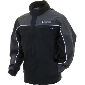 imageFROGG TOGGS Mens Pilot Ii Cruiser Rain JacketBlack  Charcoal Gray