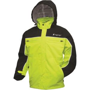 imageFROGG TOGGS Mens Pilot Ii Cruiser Rain JacketBlack  Hivis Green