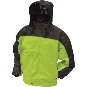 imageFROGG TOGGS Mens Toadz Highway Reflective Waterproof Breathable Rain JacketBlackHivis Reflective