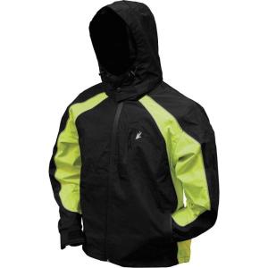 imageFROGG TOGGS Mens Toadz Kikker II High Visibility Reflective Waterproof Rain JacketBlack