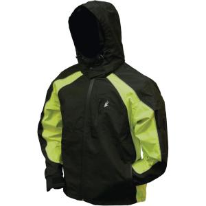 imageFROGG TOGGS Mens Toadz Kikker II High Visibility Reflective Waterproof Rain JacketHivis Green