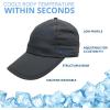 imageFROGG TOGGS Chilly Pro Hat Instant Cooling and Sun ProtectionDark Graphite