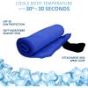 imageFROGG TOGGS Chilly Pad Pro Sport Microfiber Instant Cooling Towel Machine Washable Reusable 31quotx6quotBlue