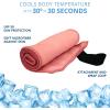 imageFROGG TOGGS Chilly Pad Pro Sport Microfiber Instant Cooling Towel Machine Washable Reusable 31quotx6quotCoral