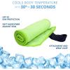 imageFROGG TOGGS Chilly Pad Pro Sport Microfiber Instant Cooling Towel Machine Washable Reusable 31quotx6quotHivis Green