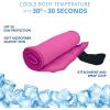 imageFROGG TOGGS Chilly Pad Pro Sport Microfiber Instant Cooling Towel Machine Washable Reusable 31quotx6quotPink