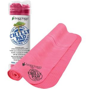 imageFROGG TOGGS Chilly Pad Instant Cooling Towel long lasting reusable Sports and Outdoors Neck Towel 33x13Hot Pink