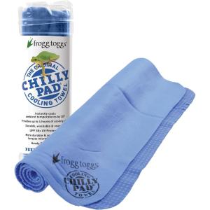 imageFROGG TOGGS Chilly Pad Instant Cooling Towel long lasting reusable Sports and Outdoors Neck Towel 33x13Sky Blue