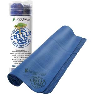 imageFROGG TOGGS Chilly Pad Instant Cooling Towel long lasting reusable Sports and Outdoors Neck Towel 33x13Varsity Blue